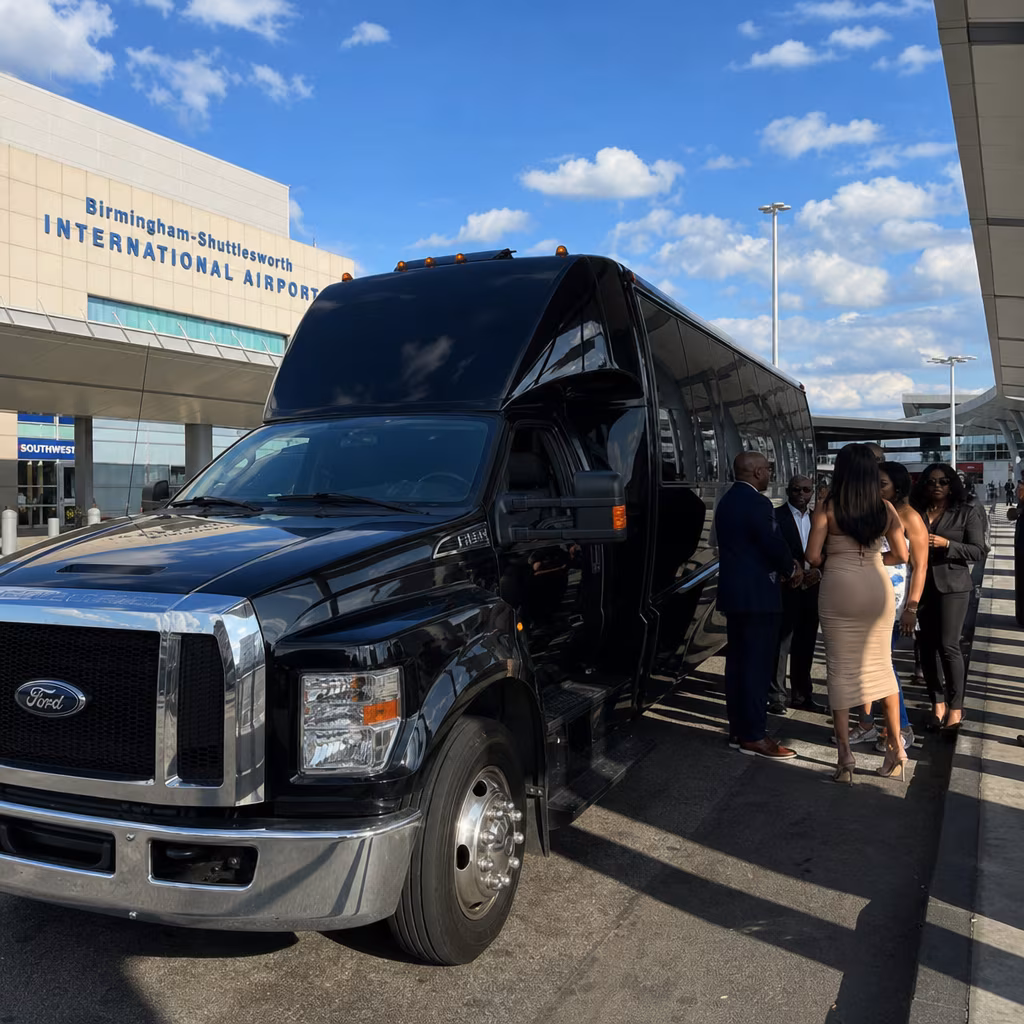 Rent a Bus to Birmingham-Shuttlesworth International Airport (BHM)