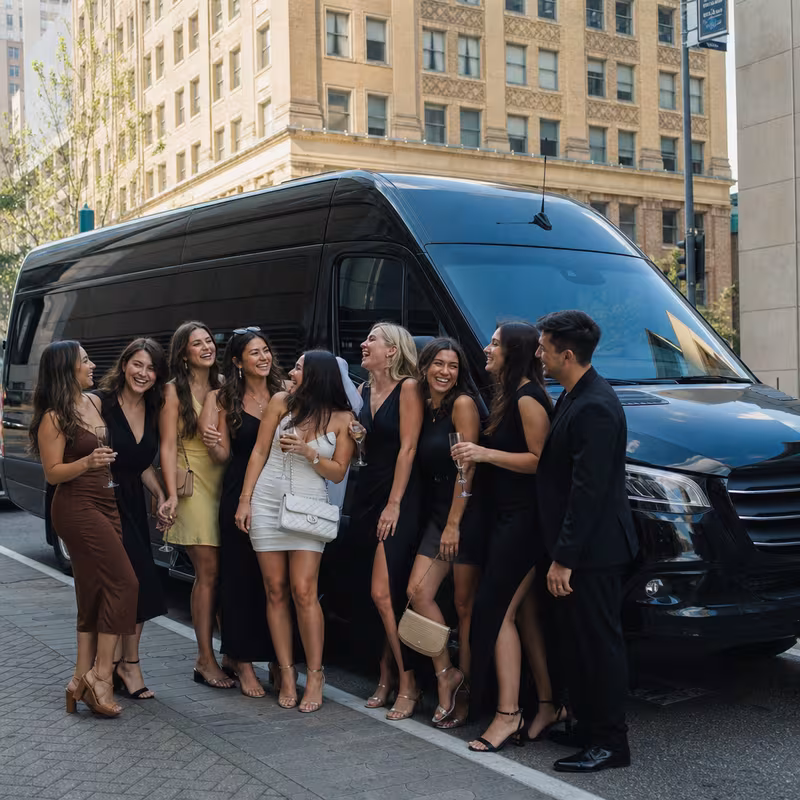 Birmingham Bachelor & Bachelorette Transportation fleet vehicle
