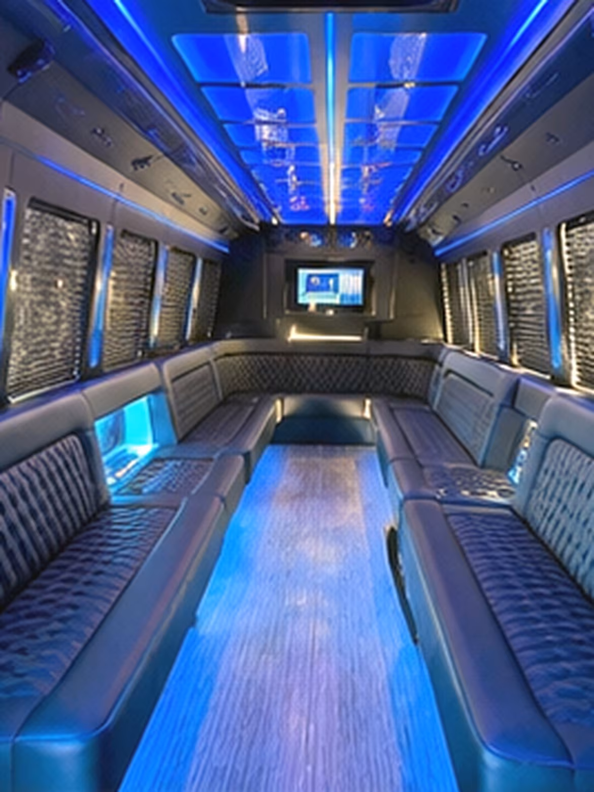 Birmingham Bachelor & Bachelorette Transportation party bus interior