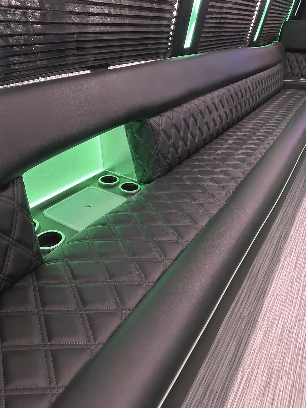 Birmingham Bachelor & Bachelorette Transportation party bus interior