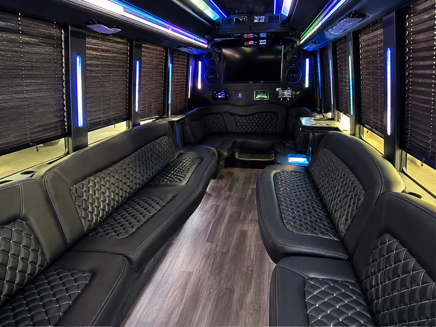 Birmingham Bachelor & Bachelorette Transportation party bus interior
