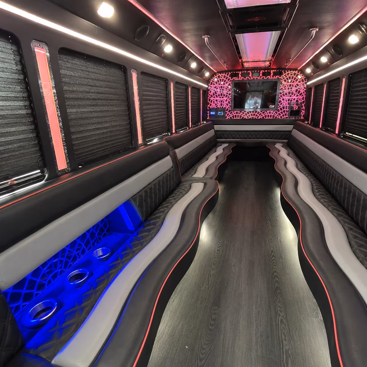 Birmingham Birthday, Sweet 16, & Quinceañera Transportation party bus exterior