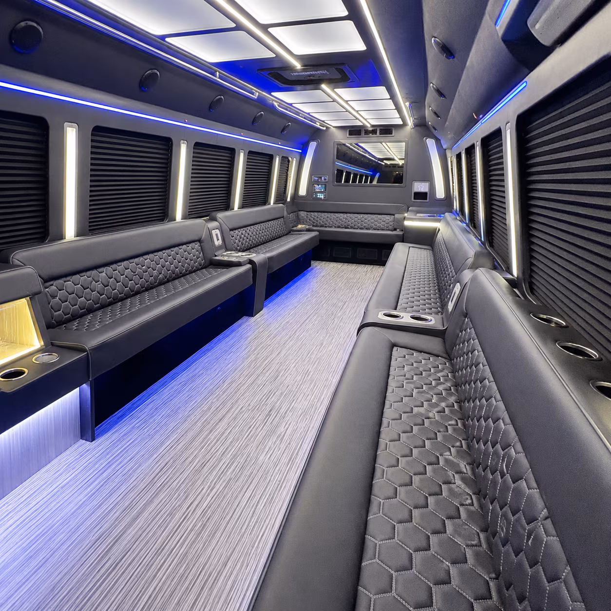 Birmingham Private Event Transportation party bus exterior