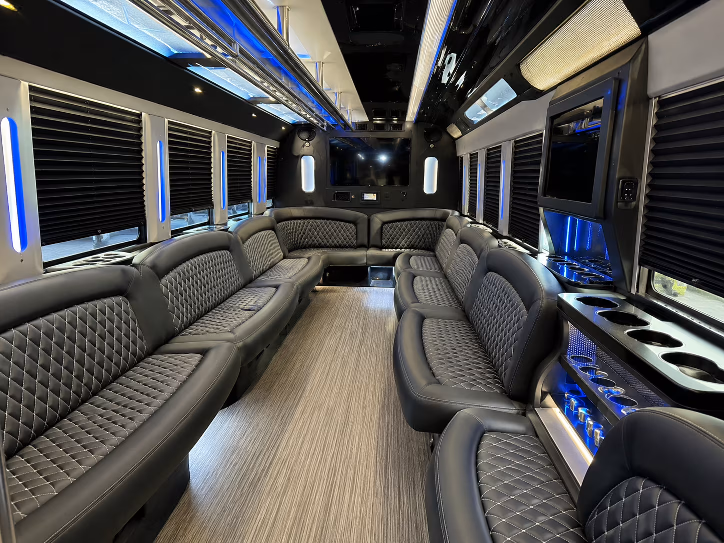 Birmingham Private Event Transportation party bus exterior