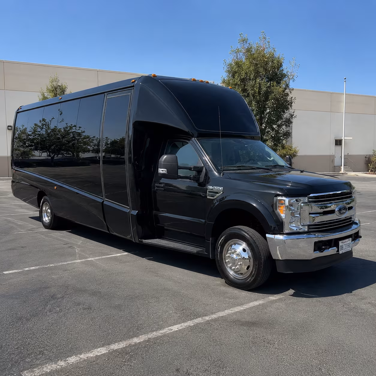 Birmingham Private Event Transportation party bus exterior