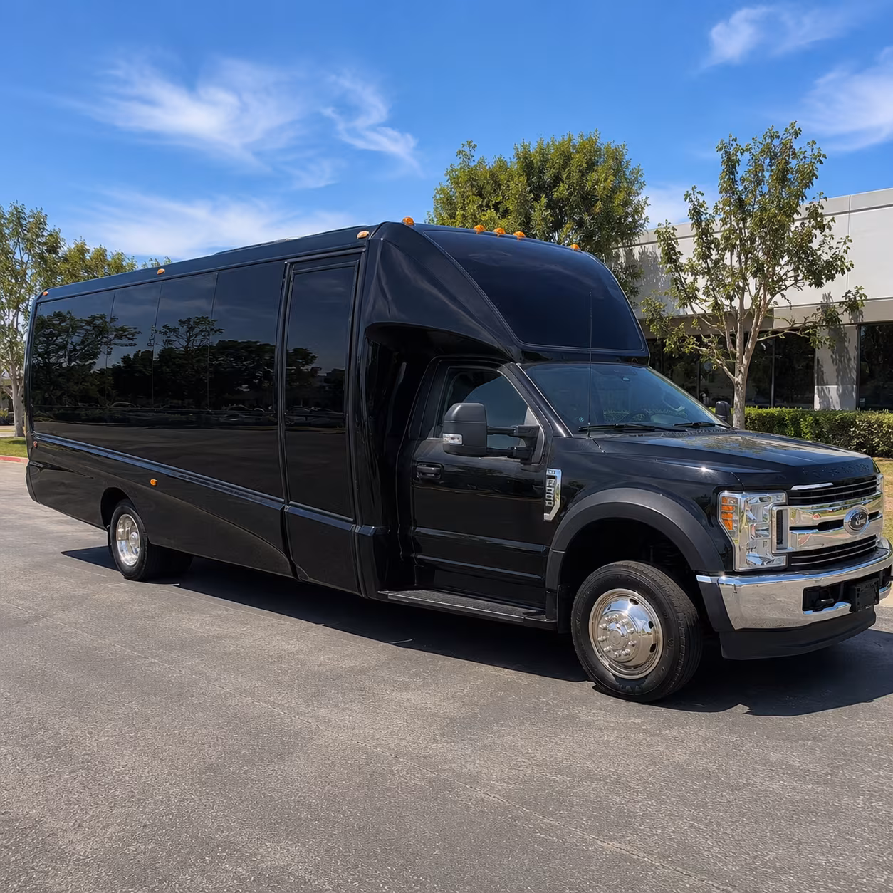 Birmingham Private Event Transportation party bus exterior