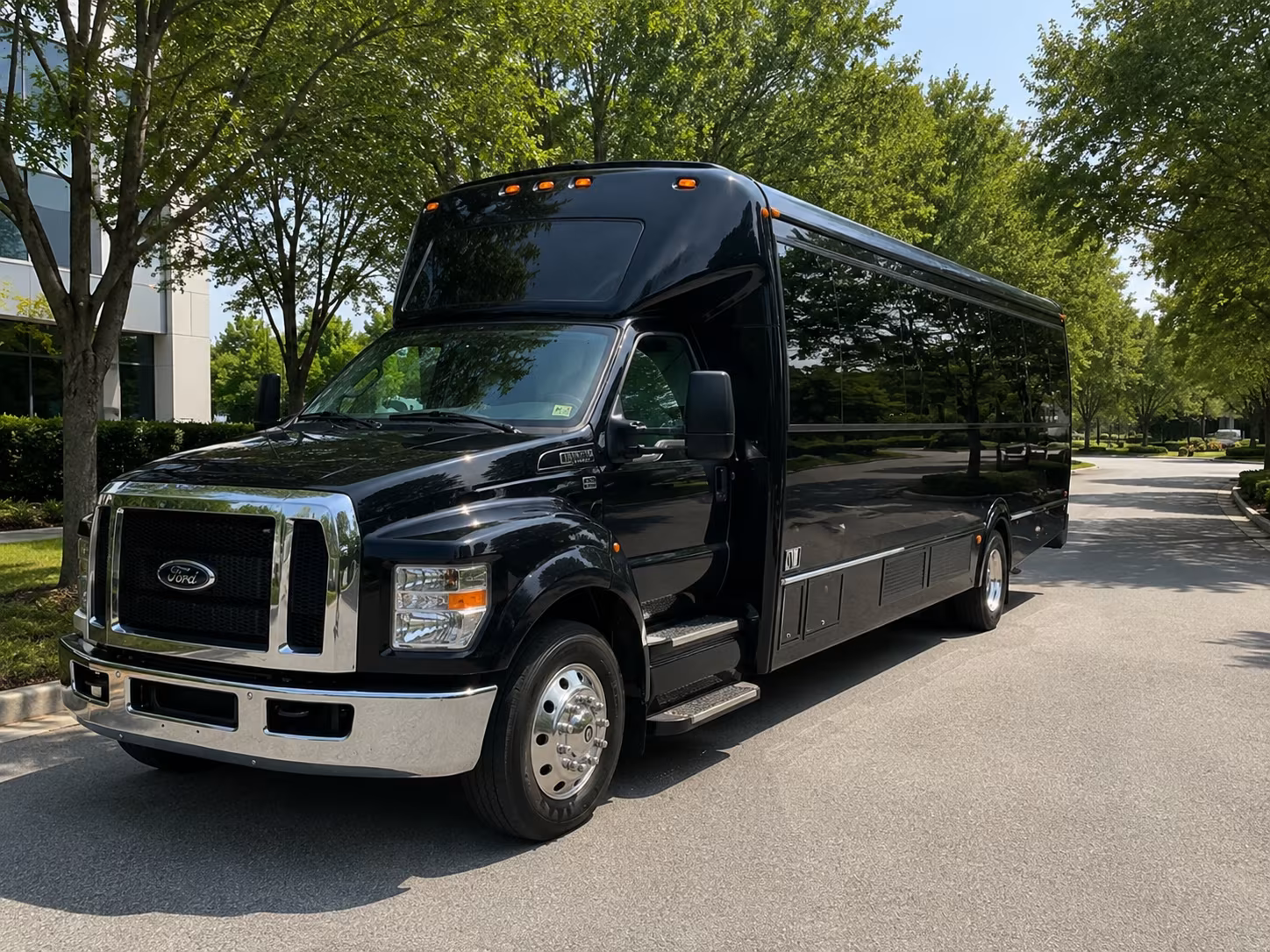 Birmingham Prom & Homecoming Transportation party bus exterior