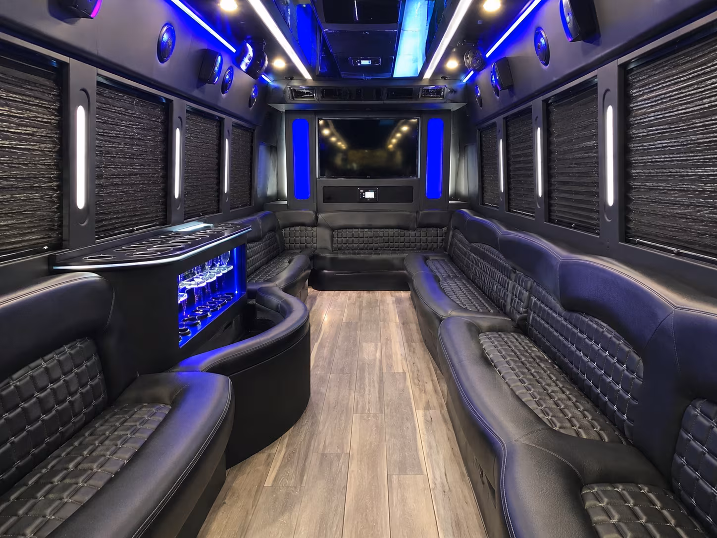 Birmingham Prom & Homecoming Transportation party bus exterior