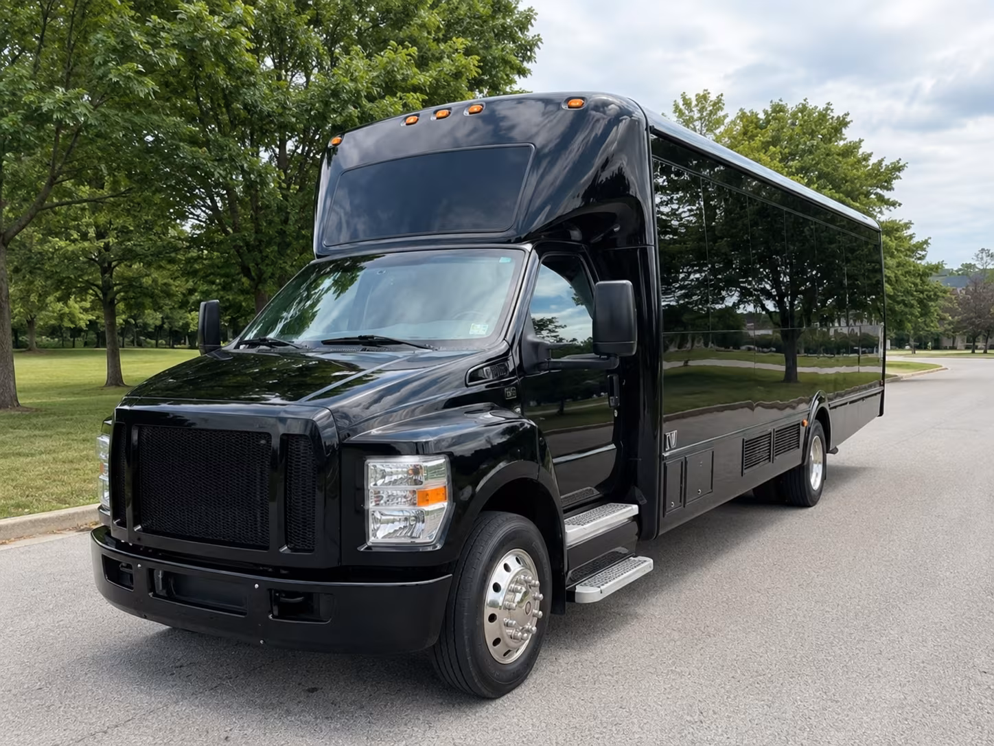 Birmingham Prom & Homecoming Transportation party bus exterior