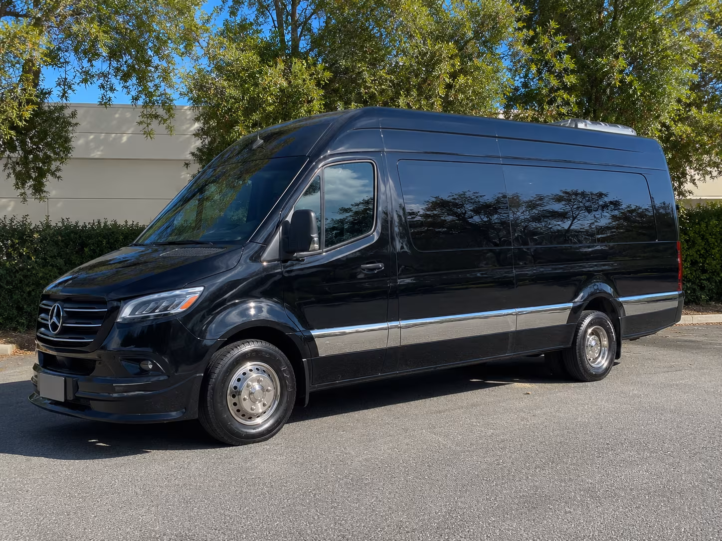 Birmingham School Event Transportation party bus exterior