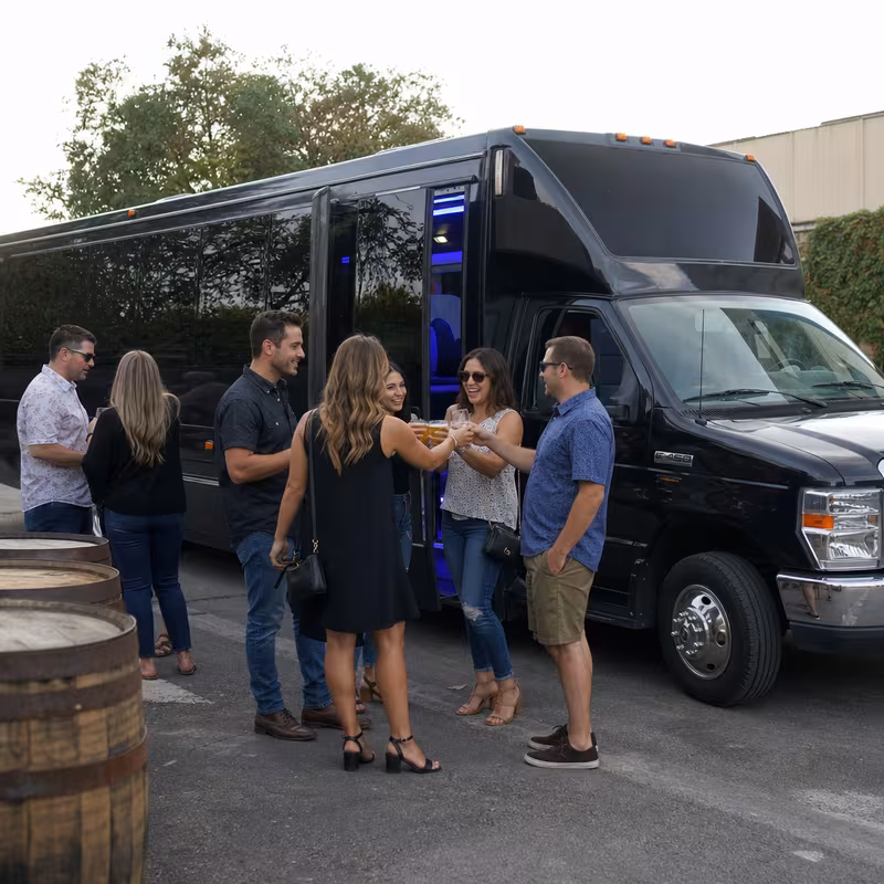 Birmingham Winery & Brewery Tour Transportation fleet vehicle